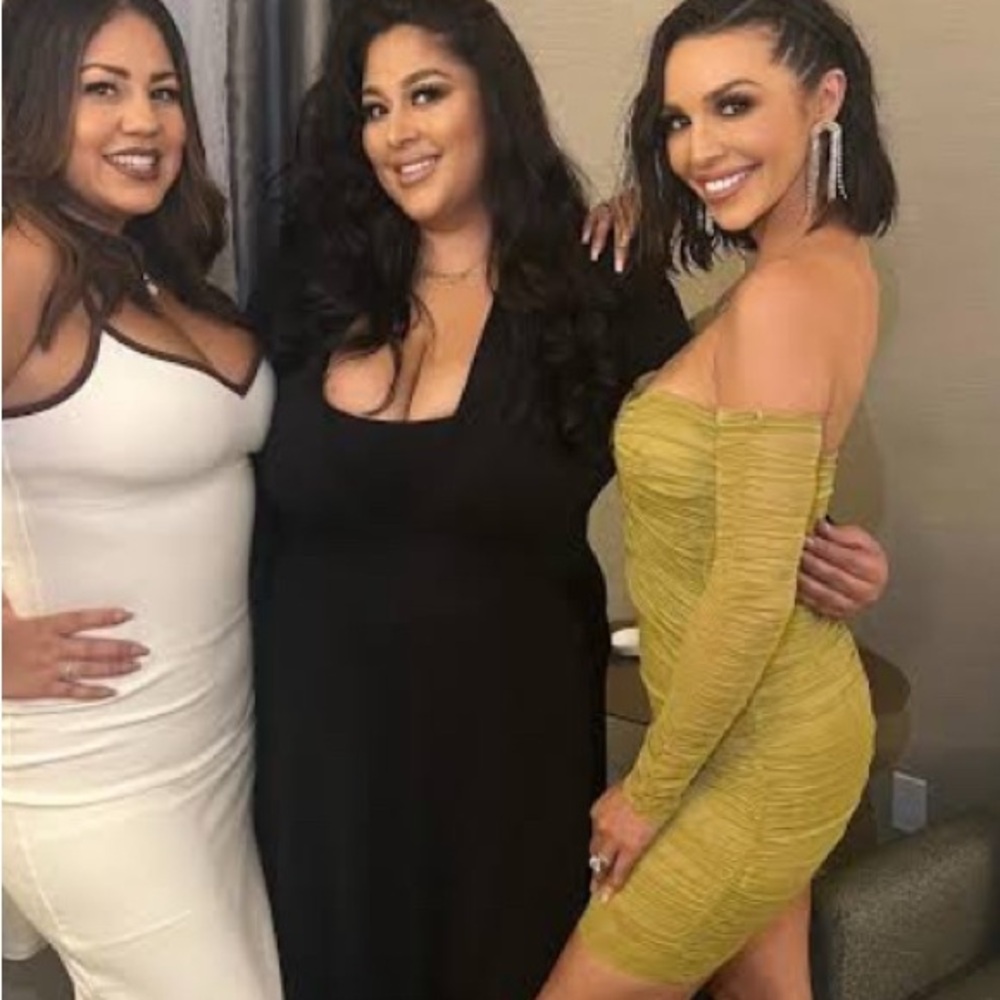 Miss Circle Ruched Cut Out Mini Dress as seen on Scheana Shay